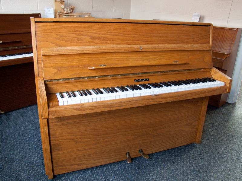 Knight K10 upright Piano in oak – Featured image – Roberts Pianos Oxford