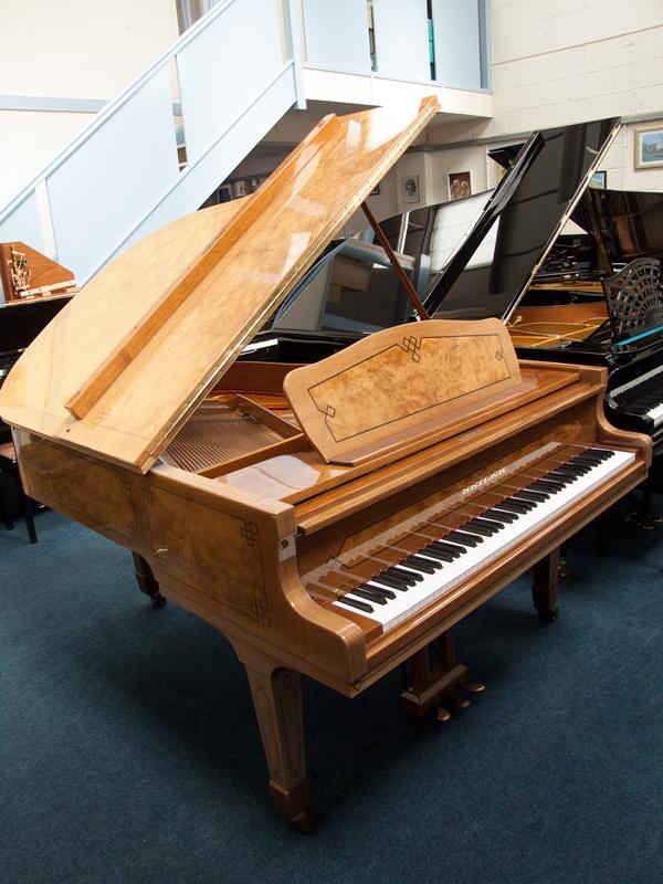 Seiler Florenz 180 grand Piano in bright walnut inlaid – Gallery image – Roberts Pianos Oxford