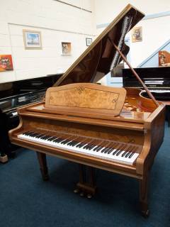 Seiler Florenz 180 grand Piano in bright walnut inlaid – Inventory thumbnail – Roberts Pianos Oxford
