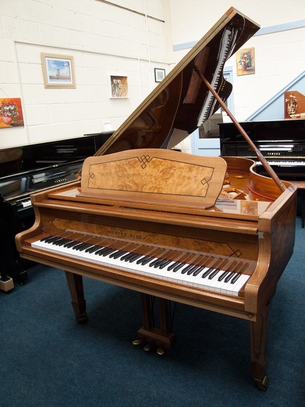 Seiler Florenz 180 grand Piano in bright walnut inlaid – Featured image – Roberts Pianos Oxford