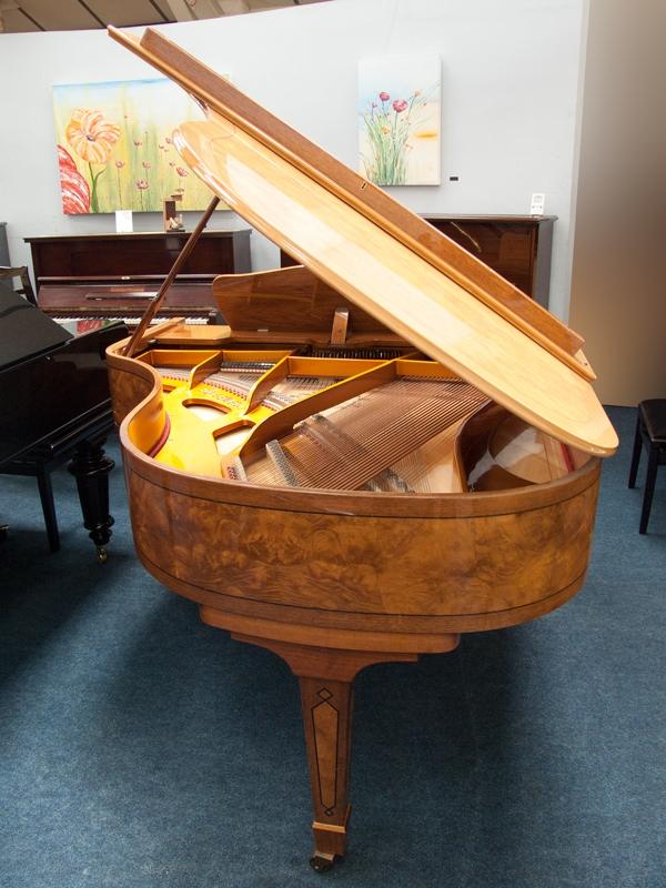 Seiler Florenz 180 grand Piano in bright walnut inlaid – Gallery image – Roberts Pianos Oxford