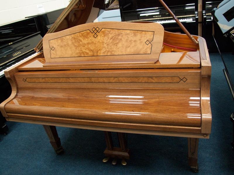 Seiler Florenz 180 grand Piano in bright walnut inlaid – Gallery image – Roberts Pianos Oxford