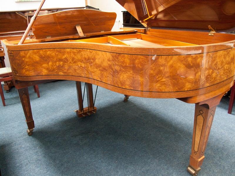 Seiler Florenz 180 grand Piano in bright walnut inlaid – Gallery image – Roberts Pianos Oxford