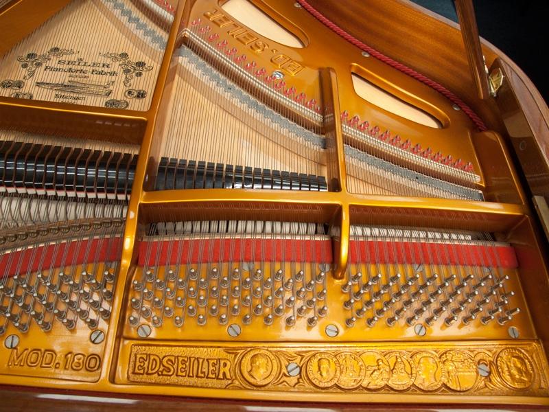 Seiler Florenz 180 grand Piano in bright walnut inlaid – Gallery image – Roberts Pianos Oxford