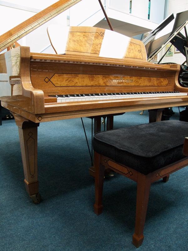 Seiler Florenz 180 grand Piano in bright walnut inlaid – Gallery image – Roberts Pianos Oxford