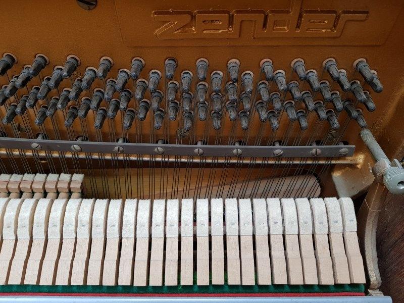 Zender upright Piano in Teak – Gallery image – Roberts Pianos Oxford