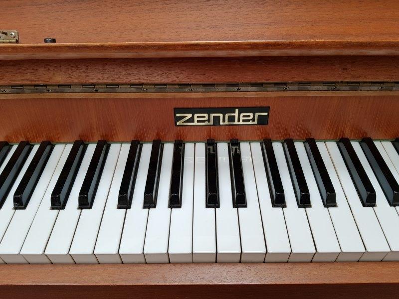 Zender upright Piano in Teak – Gallery image – Roberts Pianos Oxford
