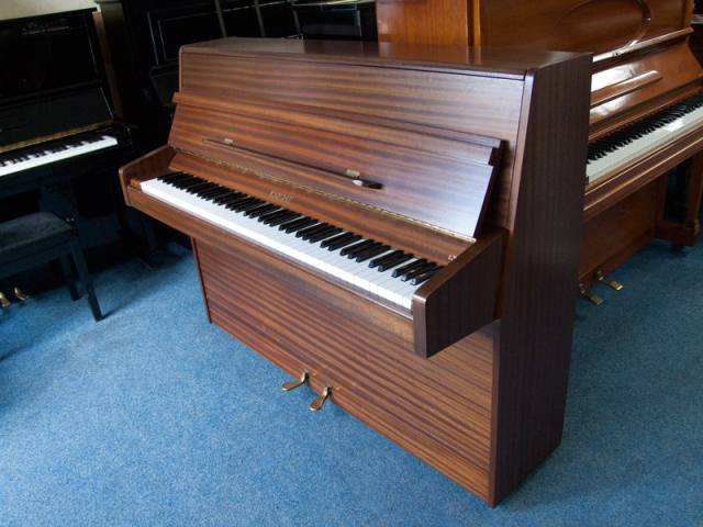 Knight York upright Piano in mahogany – Inventory thumbnail – Roberts Pianos Oxford