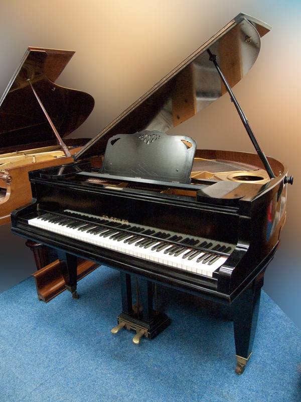 Seiler 150 grand Piano in black – Inventory thumbnail – Roberts Pianos Oxford