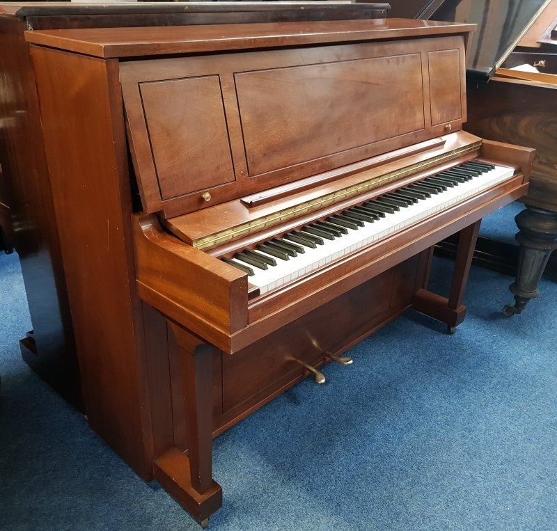 Steinway upright Piano in light satin walnut – Featured image – Roberts Pianos Oxford