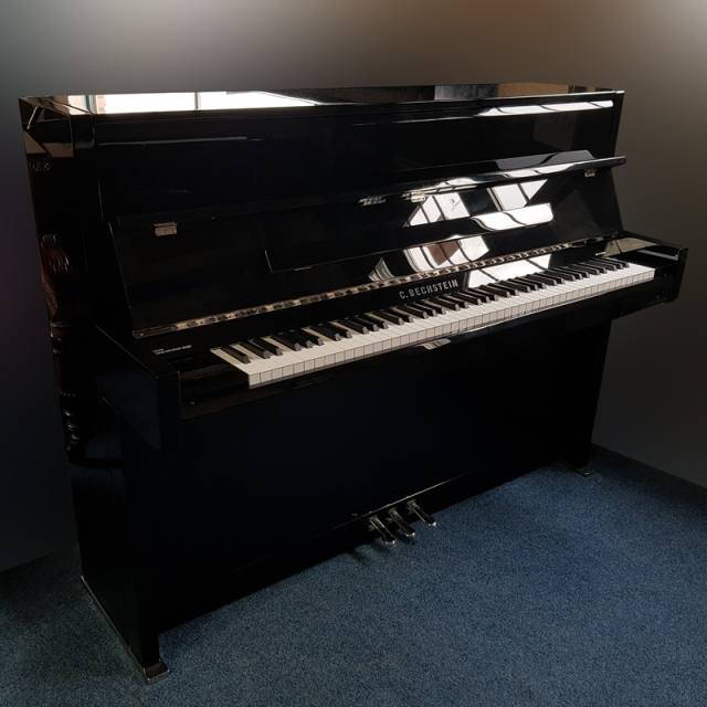 Bechstein Millennium 116 upright Piano in black – Inventory thumbnail – Roberts Pianos Oxford