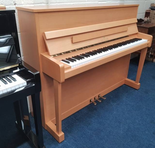 Seiler Primus Trend upright Piano in beech – Inventory thumbnail – Roberts Pianos Oxford