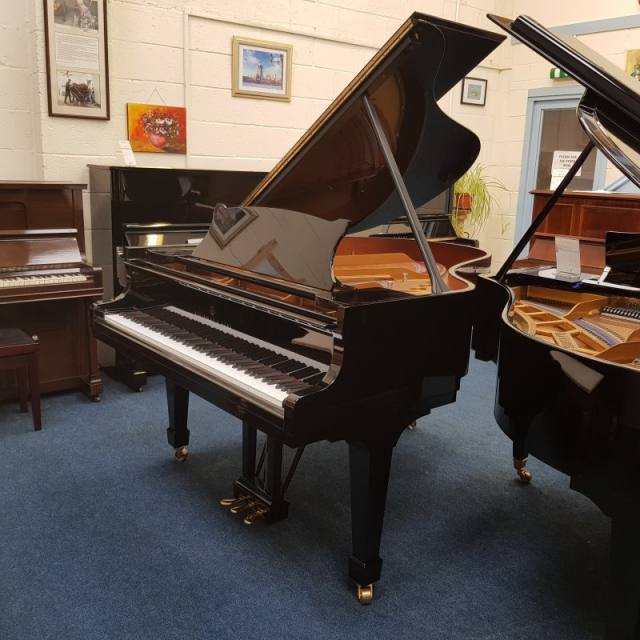 Steinway M grand Piano in Black polyester – Inventory thumbnail – Roberts Pianos Oxford