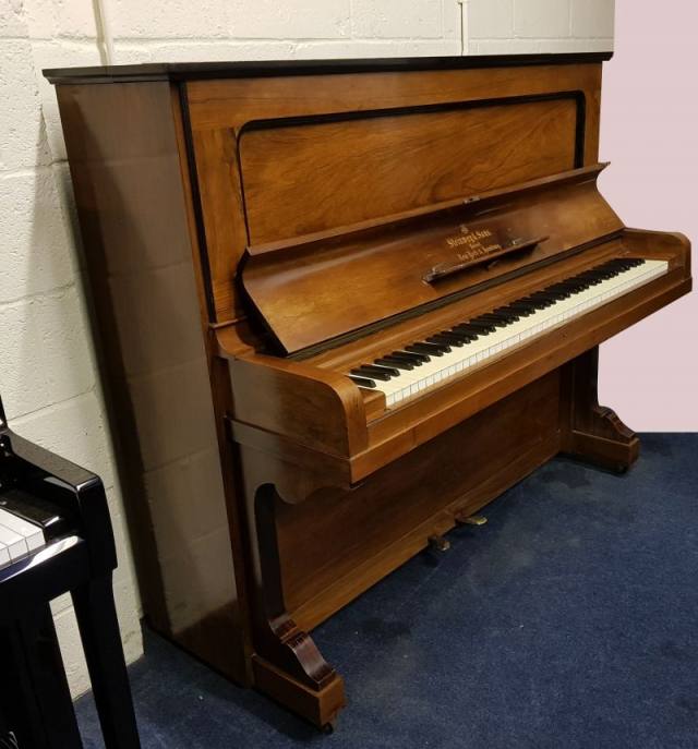 Steinway upright Piano in rosewood – Inventory thumbnail – Roberts Pianos Oxford