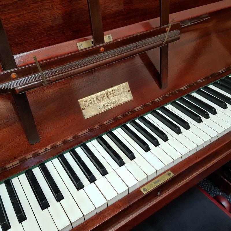 Chappell upright Piano in Mahogany – Gallery image – Roberts Pianos Oxford