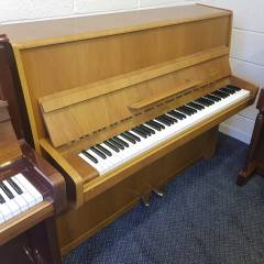 Burger & Jacobi 115 upright Piano in Light walnut – Inventory thumbnail – Roberts Pianos Oxford