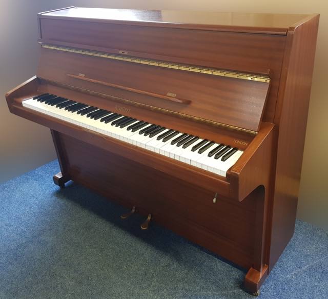 Knight upright Piano in mahogany – Inventory thumbnail – Roberts Pianos Oxford
