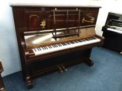 Bechstein 8 upright Piano in rosewood with sconces – Inventory thumbnail – Roberts Pianos Oxford