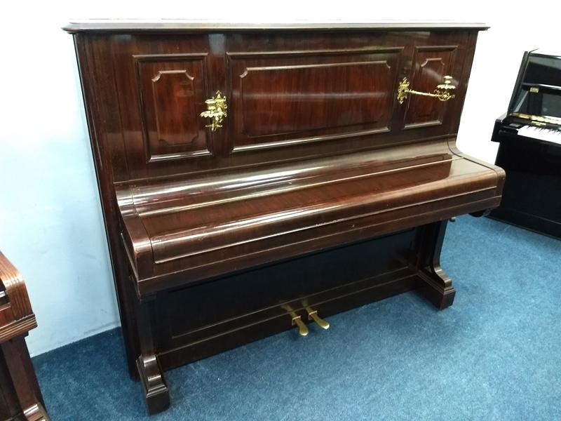 Bechstein 8 upright Piano in rosewood with sconces – Gallery image – Roberts Pianos Oxford