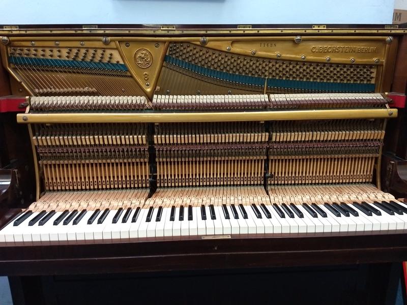 Bechstein 8 upright Piano in rosewood with sconces – Gallery image – Roberts Pianos Oxford