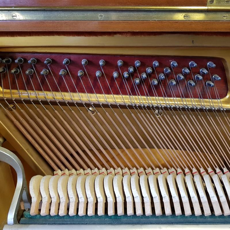Grotrian Steinweg 125 upright Piano in Walnut – Gallery image – Roberts Pianos Oxford