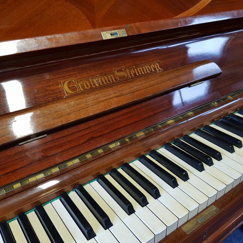 Grotrian Steinweg 125 upright Piano in Walnut – Gallery image – Roberts Pianos Oxford