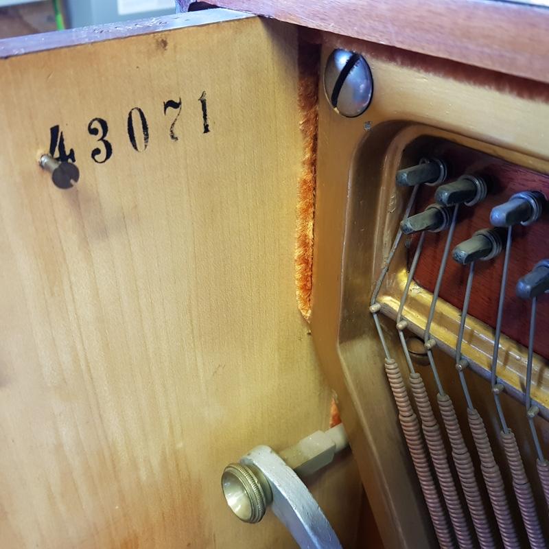 Grotrian Steinweg 125 upright Piano in Walnut – Gallery image – Roberts Pianos Oxford