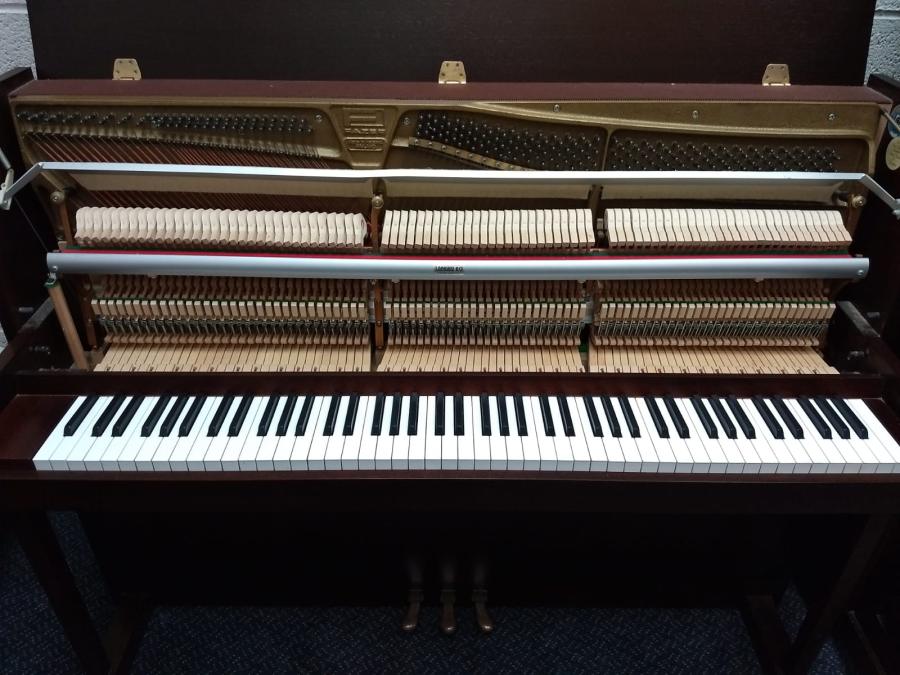 Fazer upright Piano in mahogany – Gallery image – Roberts Pianos Oxford