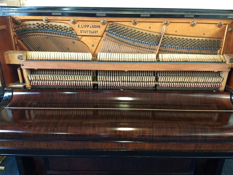 Richard Lipp upright Piano in rosewood – Gallery image – Roberts Pianos Oxford