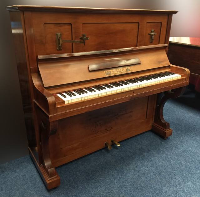 Biese upright Piano in Rosewood – Inventory thumbnail – Roberts Pianos Oxford