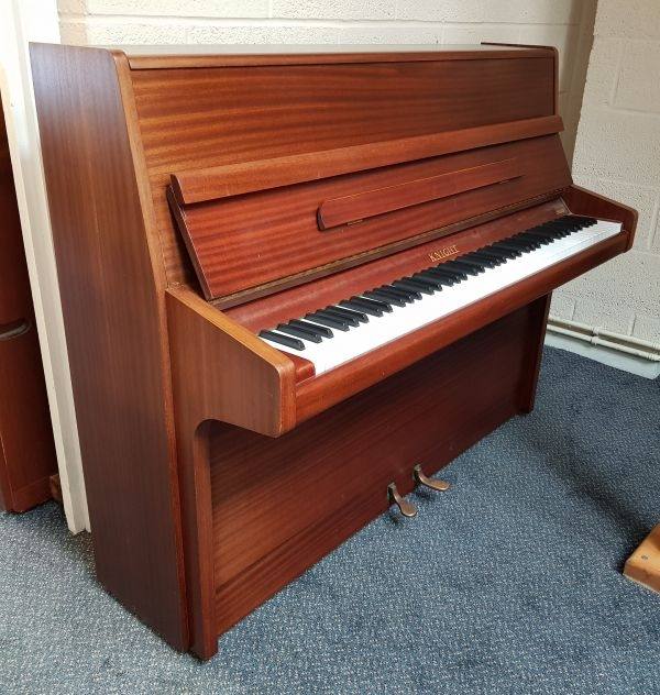 Knight upright Piano in mahogany – Inventory thumbnail – Roberts Pianos Oxford