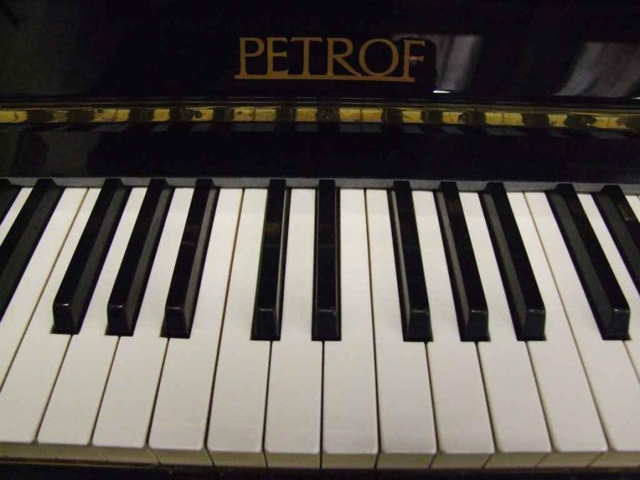 Petrof upright Piano in Black – Gallery image – Roberts Pianos Oxford