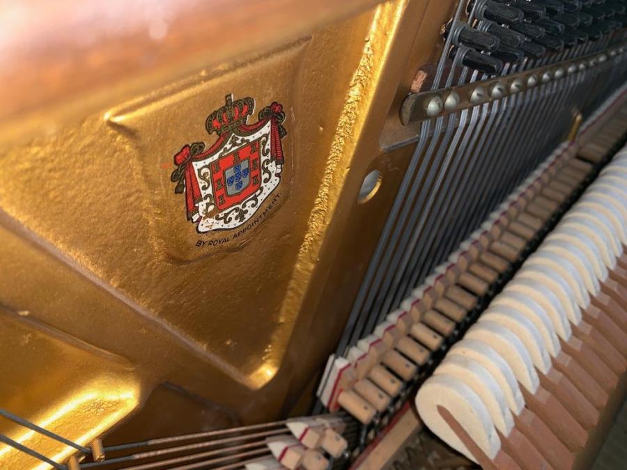 Challen upright Piano in walnut – Gallery image – Roberts Pianos Oxford