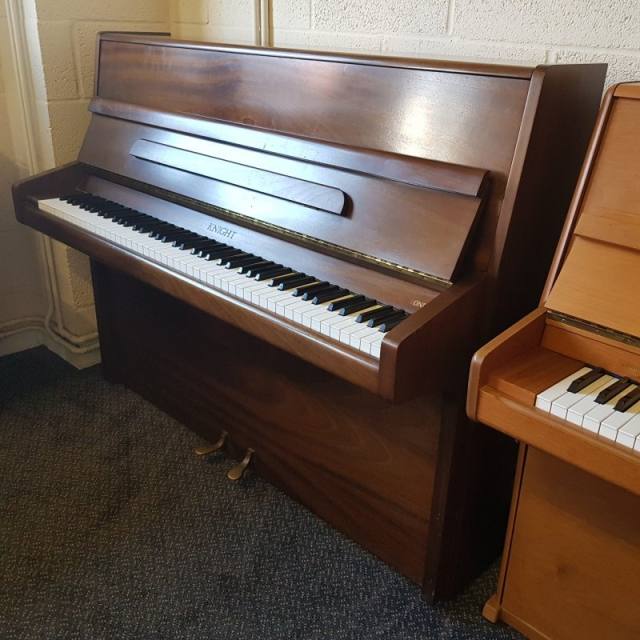 Knight K10 upright Piano in mahogany – Inventory thumbnail – Roberts Pianos Oxford