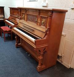 Seiler upright Piano in walnut & rosewood – Inventory thumbnail – Roberts Pianos Oxford