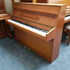 Kemble upright Piano in crown cut mahogany – Inventory thumbnail – Roberts Pianos Oxford