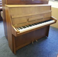 Kemble upright Piano in crown cut walnut – Inventory thumbnail – Roberts Pianos Oxford