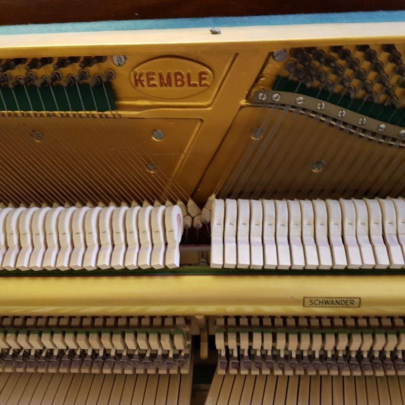 Kemble upright Piano in crown cut walnut – Gallery image – Roberts Pianos Oxford