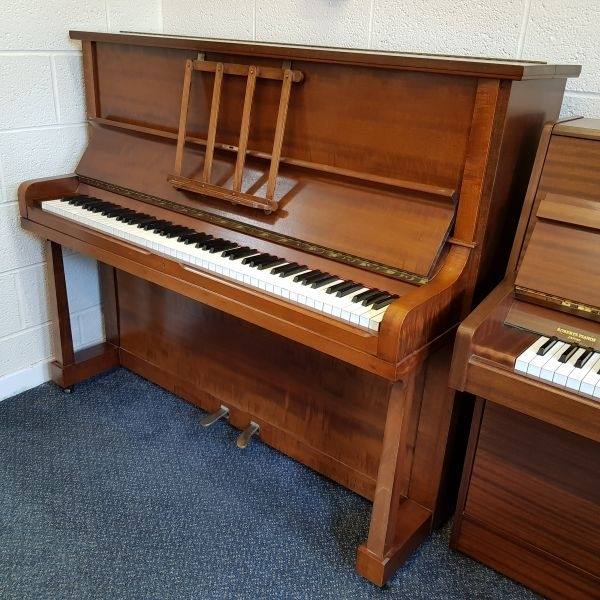 Welmar upright Piano in light mahogany – Inventory thumbnail – Roberts Pianos Oxford