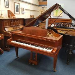 Bluthner Style lV grand Piano in fiddleback mahogany – Inventory thumbnail – Roberts Pianos Oxford