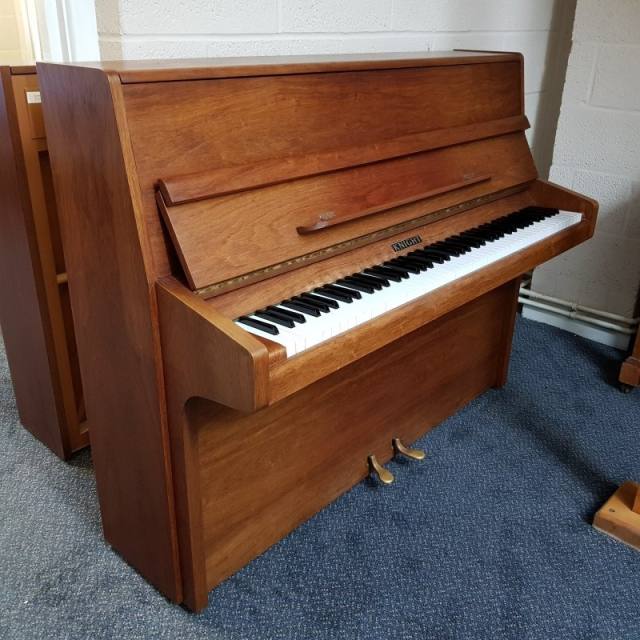 Knight K10 upright Piano in walnut – Inventory thumbnail – Roberts Pianos Oxford