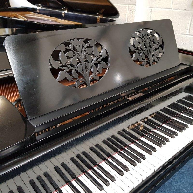 Steinway O grand Piano in black French polish – Gallery image – Roberts Pianos Oxford