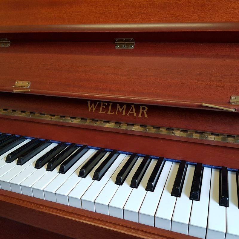 Welmar A4 upright Piano in light mahogany – Gallery image – Roberts Pianos Oxford
