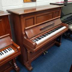Bluthner upright Piano in mahogany – Inventory thumbnail – Roberts Pianos Oxford