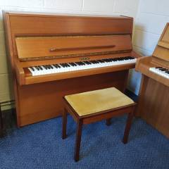 Knight K10 upright Piano in teak – Inventory thumbnail – Roberts Pianos Oxford