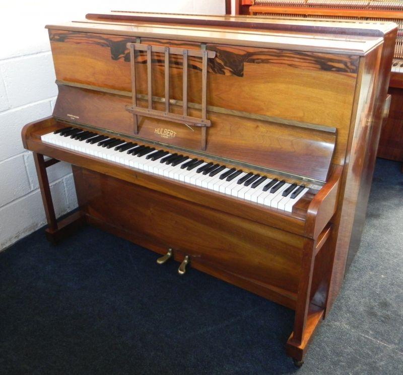 Hulbert Art Deco upright Piano in figured walnut – Featured image – Roberts Pianos Oxford
