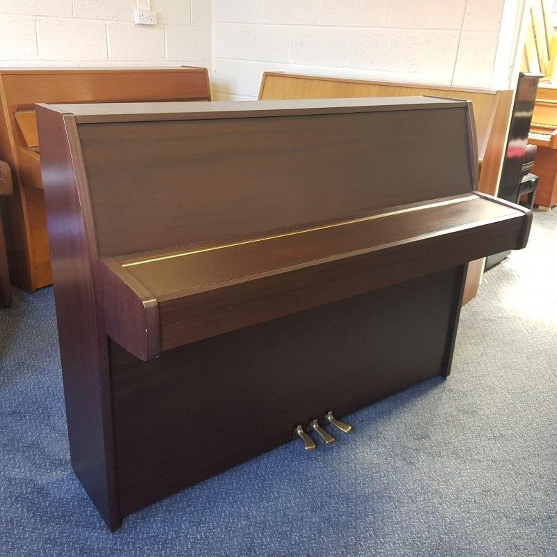 Kemble Cambridge 3 pedal upright Piano in satin mahogany – Gallery image – Roberts Pianos Oxford
