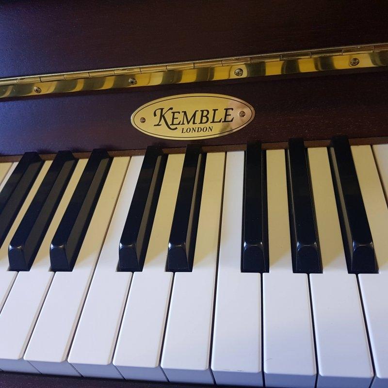 Kemble Cambridge 3 pedal upright Piano in satin mahogany – Gallery image – Roberts Pianos Oxford