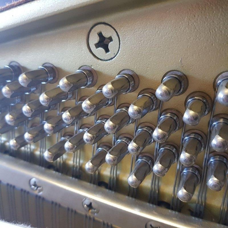 Kemble Cambridge 3 pedal upright Piano in satin mahogany – Gallery image – Roberts Pianos Oxford