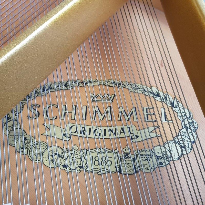 Schimmel with PianoDisk grand Piano in white – Gallery image – Roberts Pianos Oxford